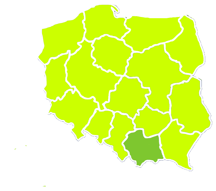 Mapa Małopolski